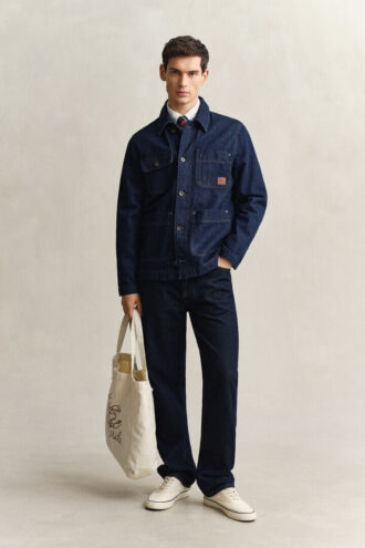 Indigo-Arbeitsjacke