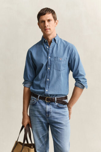 Indigo-Hemd in Regular Fit