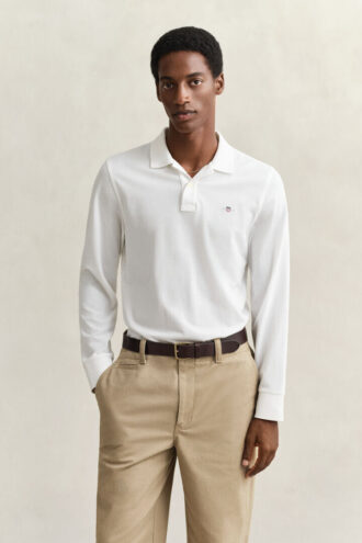 Langarm-Poloshirt