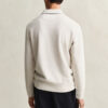 Leichtes Sacker Rib-Polo-Sweatshirt