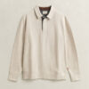 Leichtes Sacker Rib-Polo-Sweatshirt