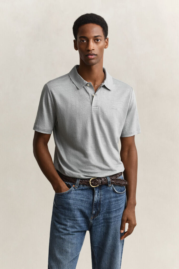 Leinen-Poloshirt