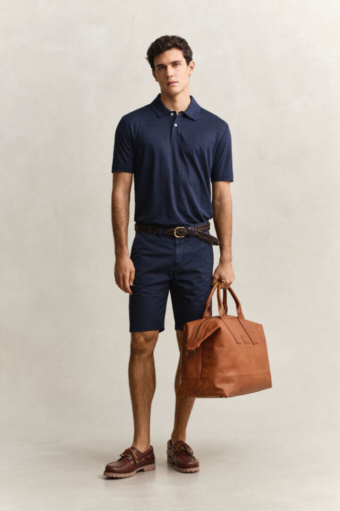Leinen-Poloshirt