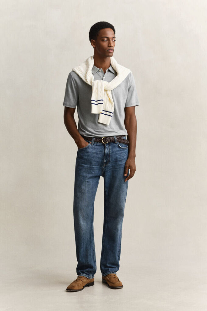 Leinen-Poloshirt