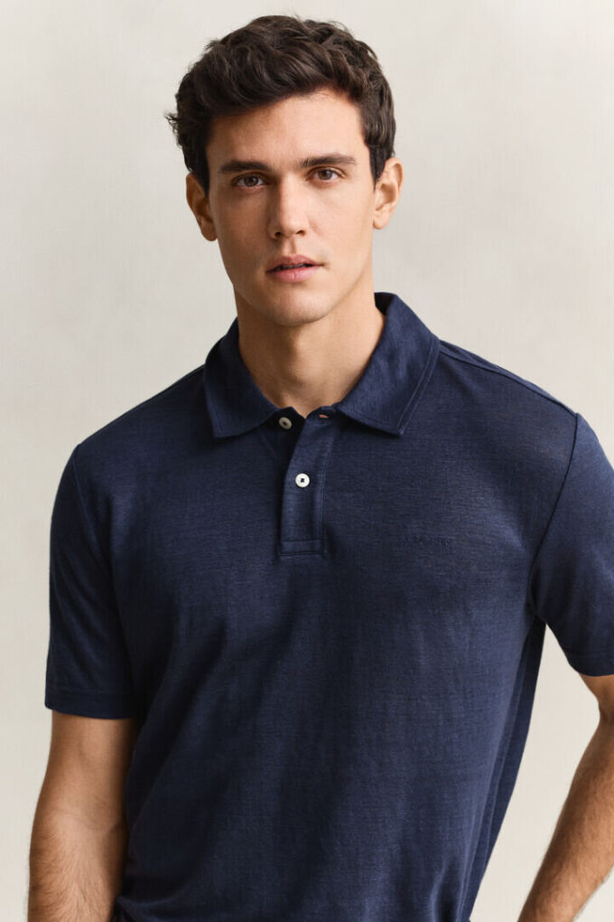 Leinen-Poloshirt