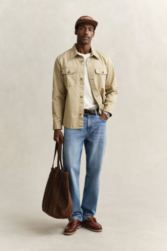 Overshirt aus Baumwolltwill