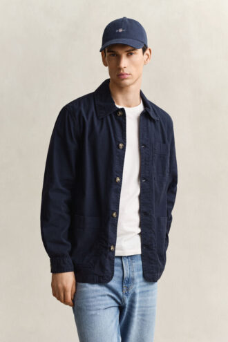 Overshirt aus Leinenmischung