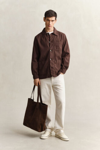 Overshirt aus Leinenmischung