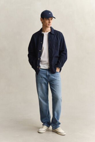 Overshirt aus Leinenmischung