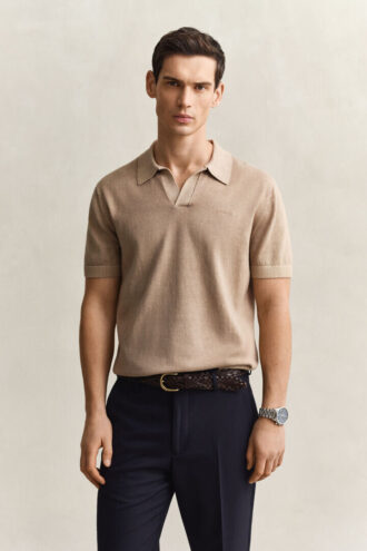 Polo-Pullover im Sunfaded-Look