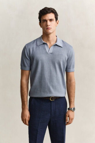 Polo-Pullover im Sunfaded-Look
