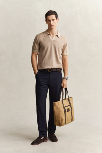 Polo-Pullover im Sunfaded-Look