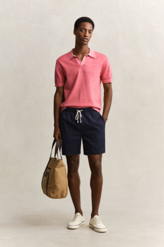 Polo-Pullover im Sunfaded-Look