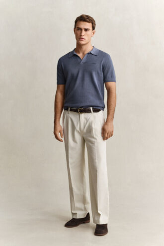 Polo-Pullover im Sunfaded-Look