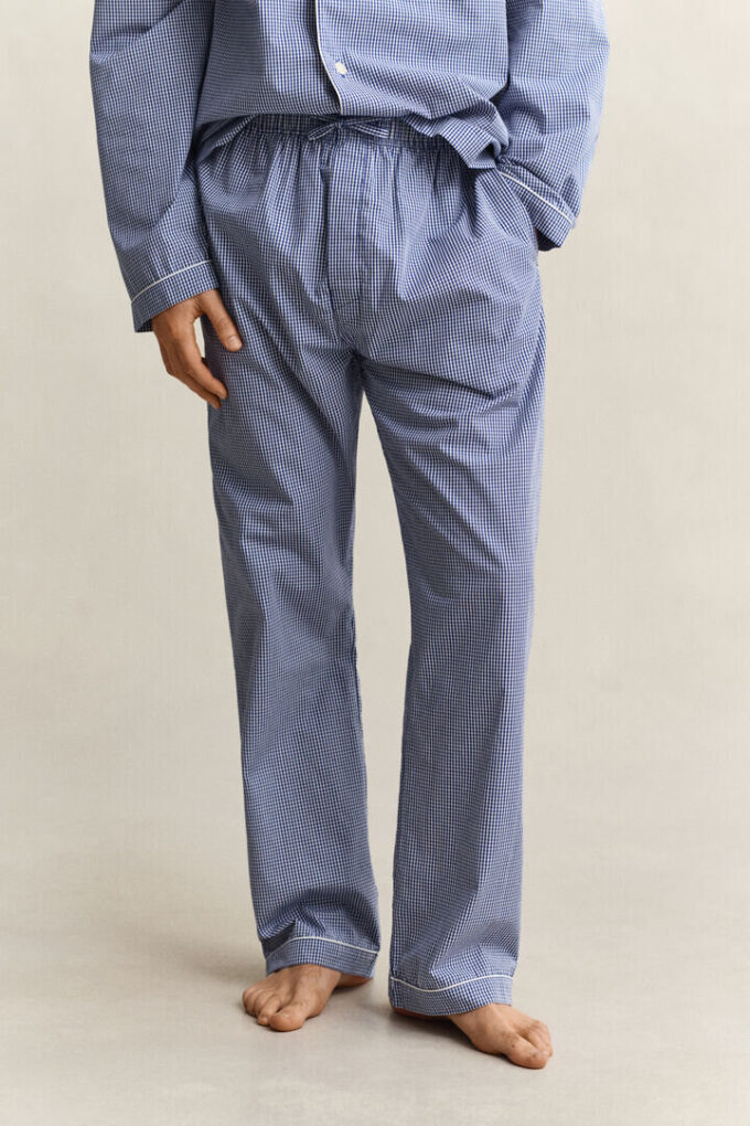 Pyjama-Set aus Gingham-Popeline