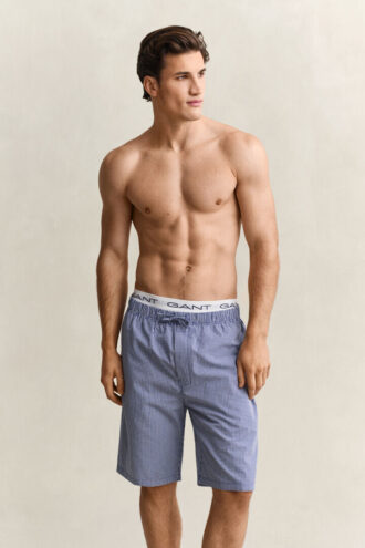 Pyjama-Shorts aus Gingham-Popeline