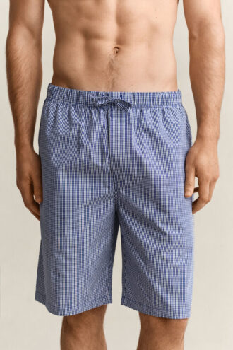 Pyjama-Shorts aus Gingham-Popeline
