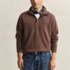 Sacker Rib Sweatshirt mit halbem Reißverschluss