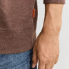 Sacker Rib Sweatshirt mit halbem Reißverschluss