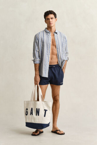 Schnelltrocknende Badeshorts mit Logo