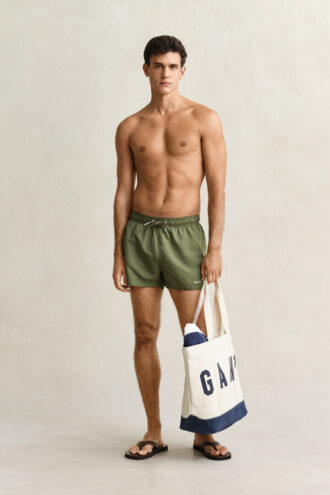 Schnelltrocknende Badeshorts mit Logo