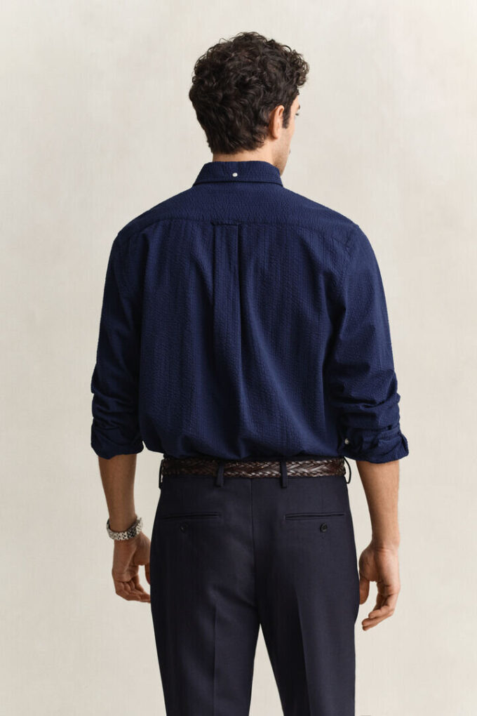 Seersucker-Hemd in Regular Fit