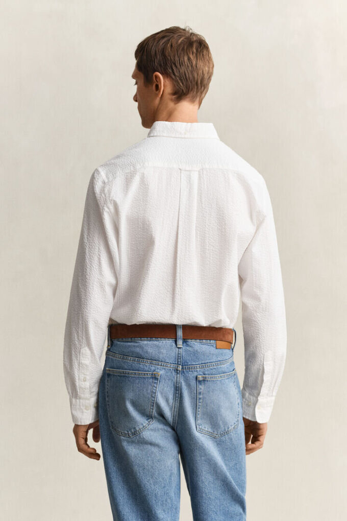 Seersucker-Hemd in Regular Fit