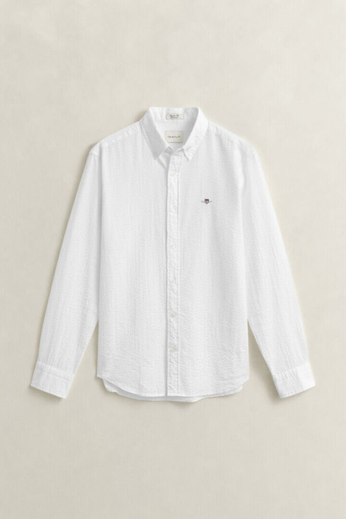 Seersucker-Hemd in Regular Fit