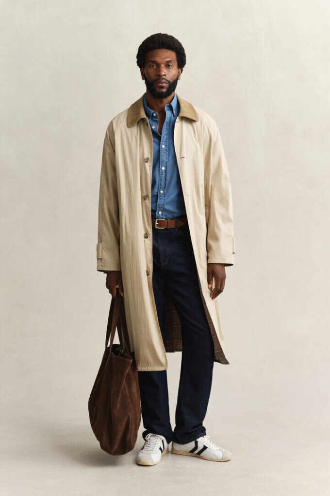 Slim-Fit-Hemd in Indigo