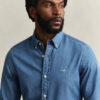 Slim-Fit-Hemd in Indigo