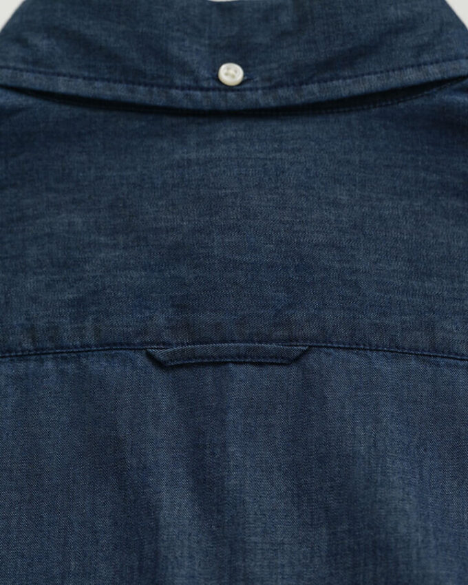 Slim-Fit-Hemd in Indigo