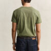 Slim-Fit-T-Shirt mit V-Ausschnitt und Wappen