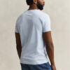 Slim-Fit-T-Shirt mit V-Ausschnitt und Wappen