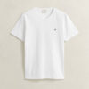 Slim-Fit-T-Shirt mit V-Ausschnitt und Wappen