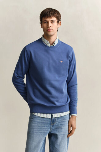 Sweatshirt mit Rundhalsausschnitt und Wappenaufdruck