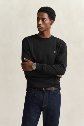 Sweatshirt mit Rundhalsausschnitt und Wappenaufdruck