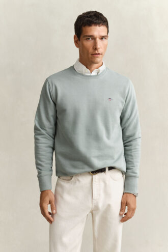 Sweatshirt mit Rundhalsausschnitt und Wappenaufdruck