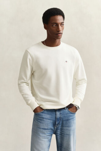Sweatshirt mit Rundhalsausschnitt und Wappenaufdruck