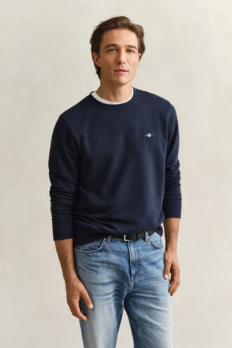 Sweatshirt mit Rundhalsausschnitt und Wappenaufdruck