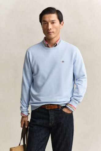 Sweatshirt mit Rundhalsausschnitt und Wappenaufdruck