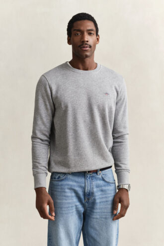 Sweatshirt mit Rundhalsausschnitt und Wappenaufdruck