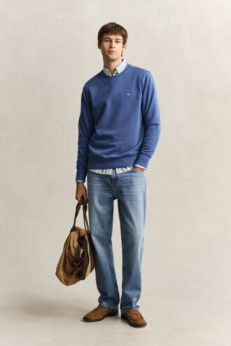 Sweatshirt mit Rundhalsausschnitt und Wappenaufdruck