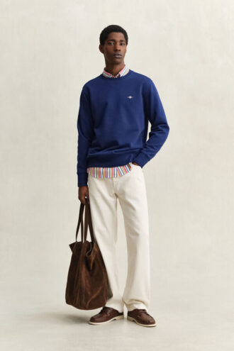 Sweatshirt mit Rundhalsausschnitt und Wappenaufdruck