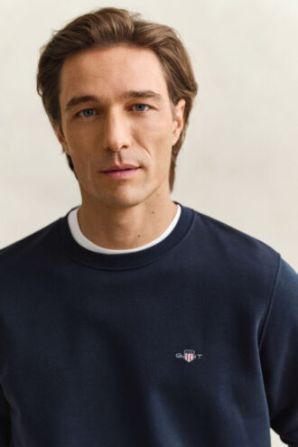 Sweatshirt mit Rundhalsausschnitt und Wappenaufdruck