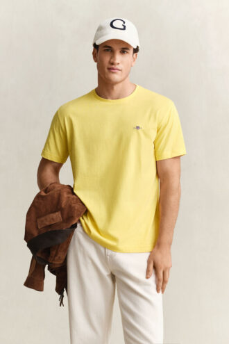 T-Shirt mit Shield-Motiv in Regular-Fit