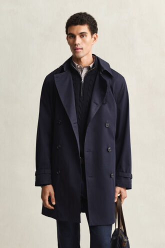 Trenchcoat aus Baumwollmischung