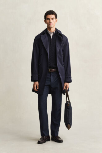 Trenchcoat aus Baumwollmischung