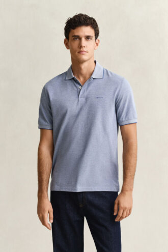 Zweifarbiges Poloshirt